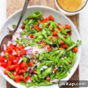 Zesty Ginger Pea Salad 9 Ginger pea salad