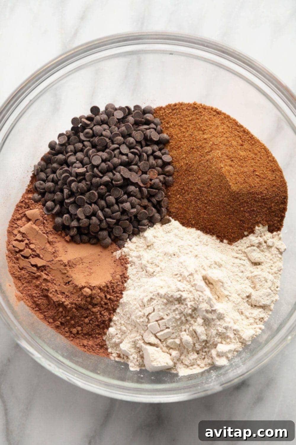muffin ingredients being mixed in a bowl
