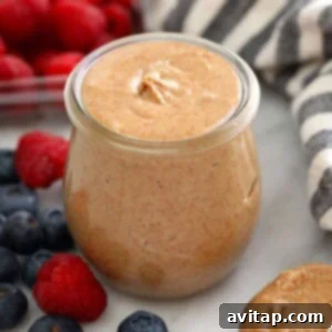 vanilla bean almond butter in a jar