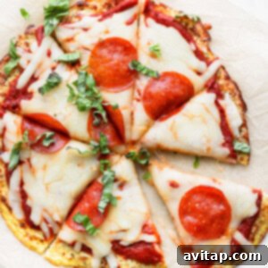 Cauliflower Pizza on a baking sheet