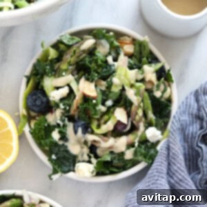 Asparagus salad in a bowl.