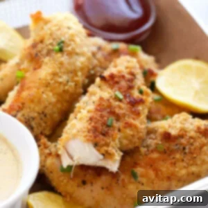 Baked Chicken Tenders in a basket.