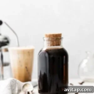 Cold brew coffee in a jar, sealed for steeping.