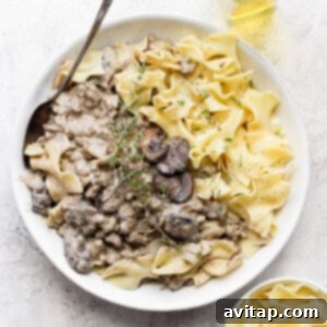 ground beef stroganoff