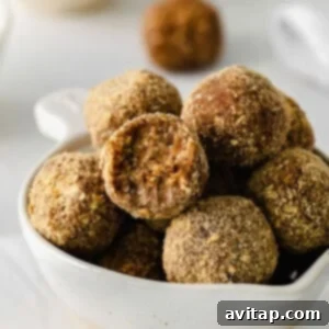 Energy balls in a bowl.
