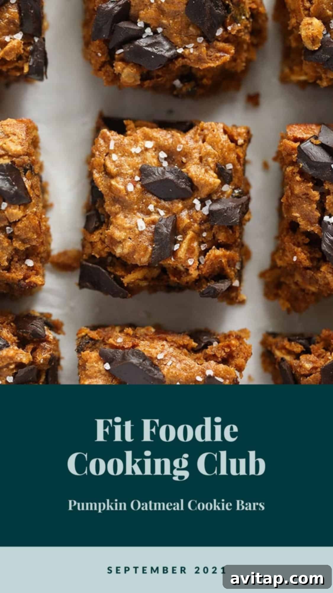 Delicious and healthy pumpkin oatmeal cookie bars