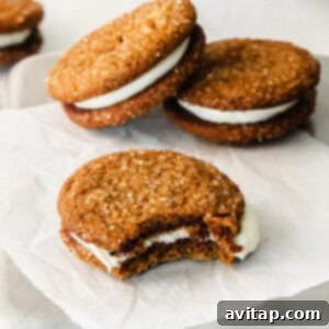 Ginger molasses whoopie pies, a delicious and fun dessert for any gathering.