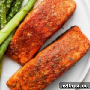 Air fryer salmon cooked to perfection