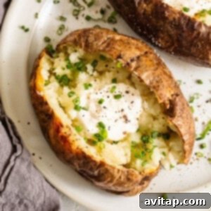 baked potatoes with toppings