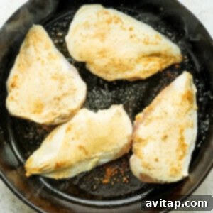pan frying chicken.