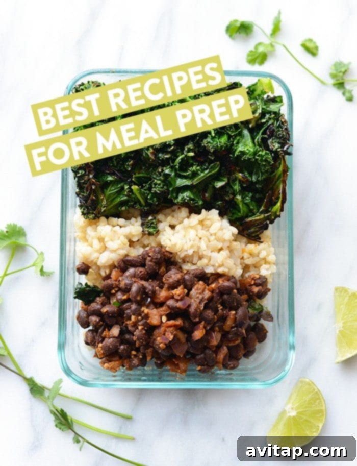 Inspiring healthy meal prep recipe ideas including breakfast, lunch, dinner, snacks, and desserts from Fit Foodie Finds for a balanced and stress-free week.