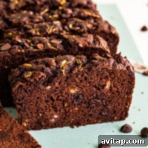 Chocolate zucchini bread.