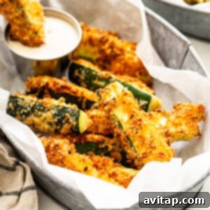 zucchini fries in basket.