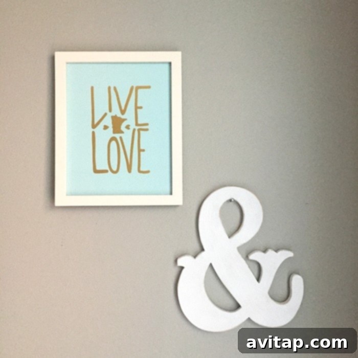 Minnesota-made wall decor, including a local print and an ampersand, from West Elm