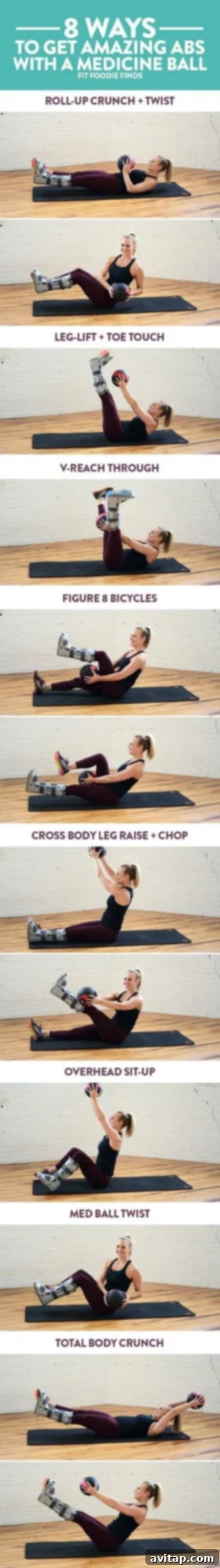 Medicine Ball Secrets for Sculpted Abs 2 8 Ways to Get Amazing Abs with a Medicine ball. Plus- a mini circuit that you can do to finish off a workout!