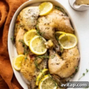 Tender Instant Pot Whole Chicken 7 Instant Pot whole chicken served on a plate.