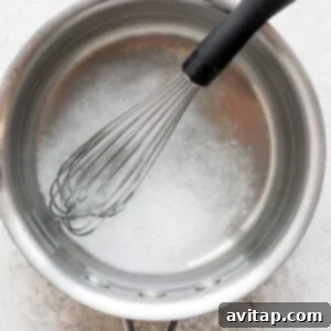 Water and salt in a pot.