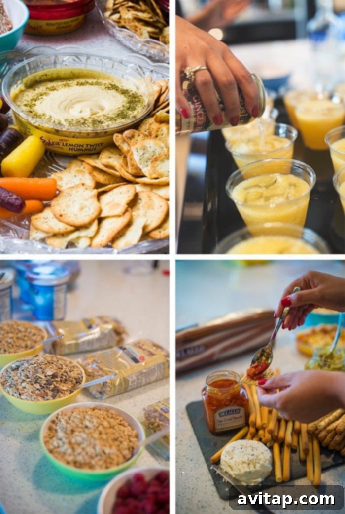 delicious food spread at Fresh Coast Retreat