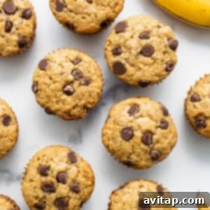 Delicious Banana Bread Muffins 7 Banana bread muffins on a plate.
