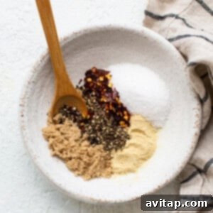 Steak seasoning on a plate, ready for use.