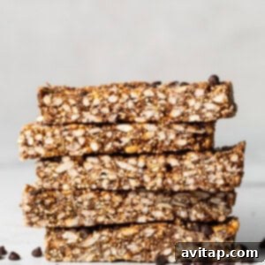 Stacked nut and coconut bars, ready for storage.
