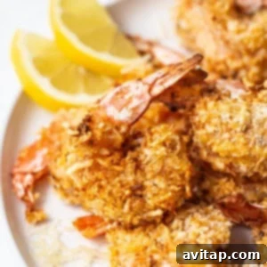 Air fryer shrimp on a plate.