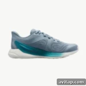 A vibrant Lululemon Blissfeel 2 shoe in a lifestyle shot.