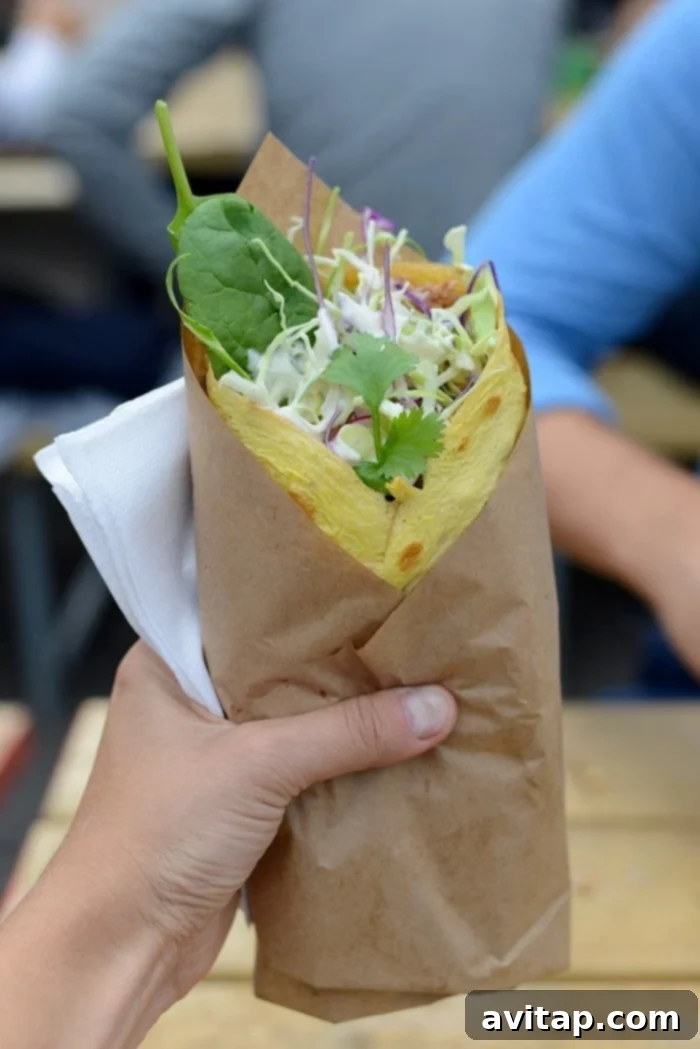 Gluten-free egg wrap from Brass at Paper Island
