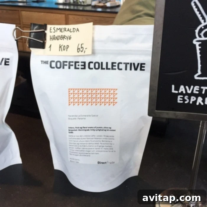 Freshly brewed coffee at Coffee Collective