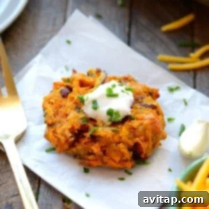 sweet potato hash browns fritters ready to be served