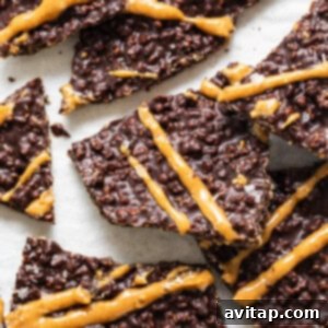 A pile of finished chocolate quinoa crisps broken into pieces, ready to be stored or served.