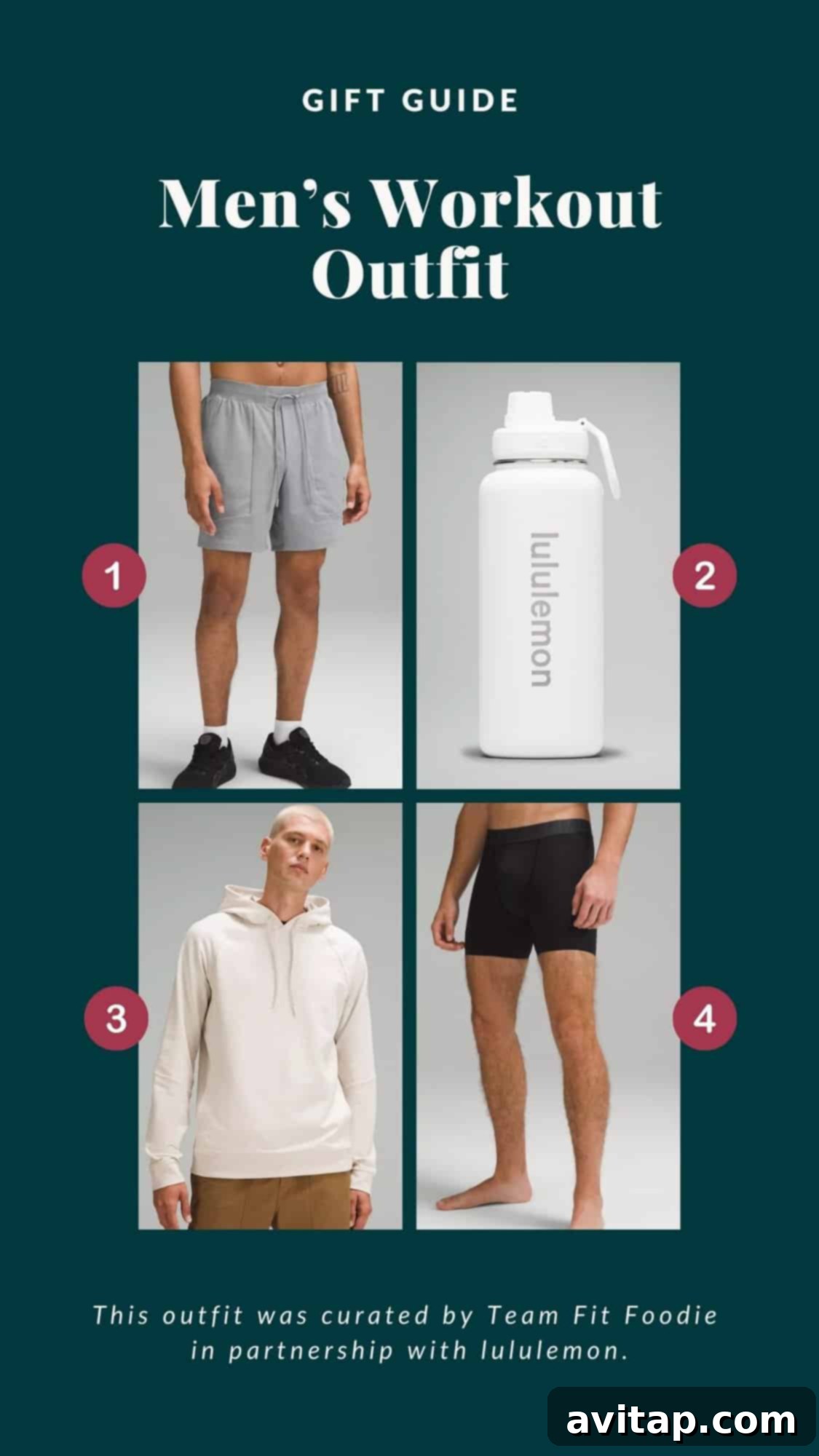 2023 Lululemon Holiday Gifting Edit 15 Men's workout outfit gift guide.