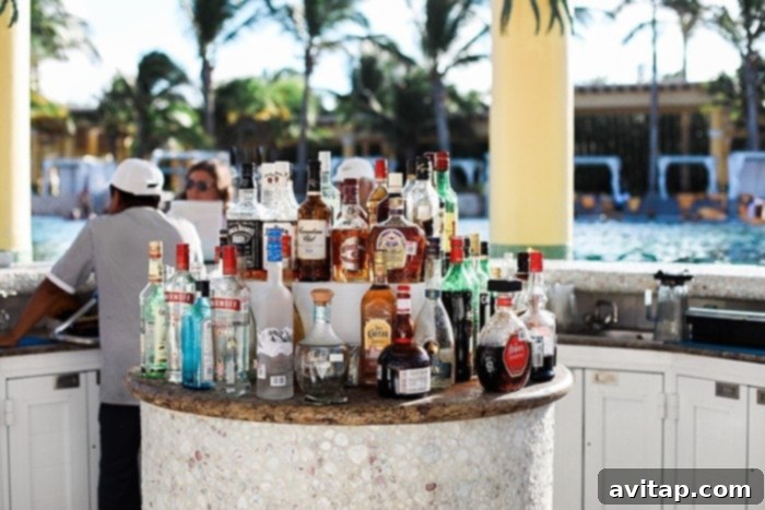Extensive liquor selection at one of the bars in Iberostar Grand Hotel Paraíso.