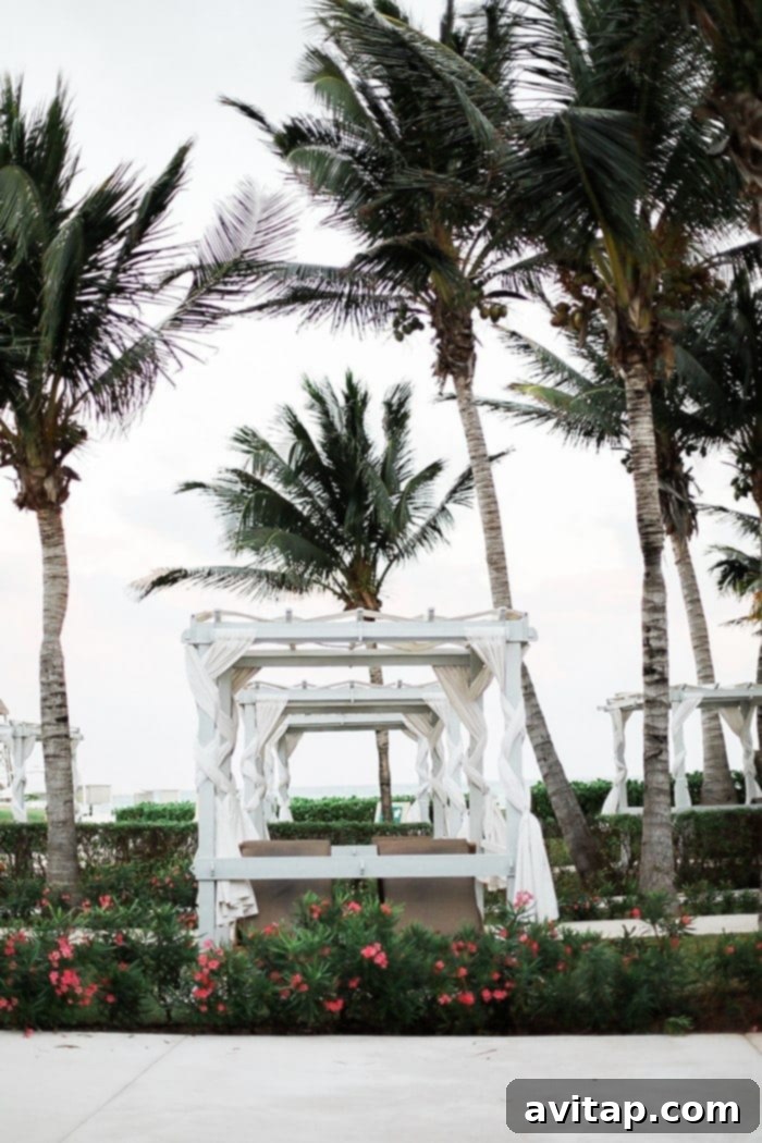 Enjoying a moment of peace on the beautiful resort grounds.