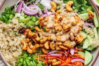 Crunchy Cashew Edamame Salad
