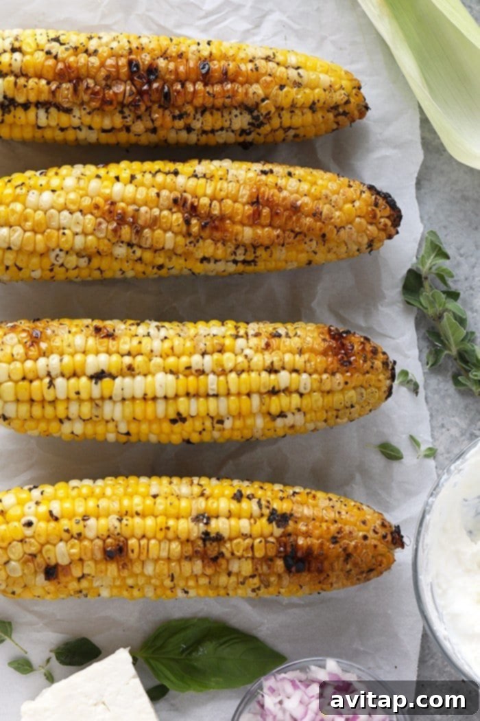 Give the classic corn on the cob a major makeover with this Grilled Mediterranean Street Corn with Feta Cheese recipe.