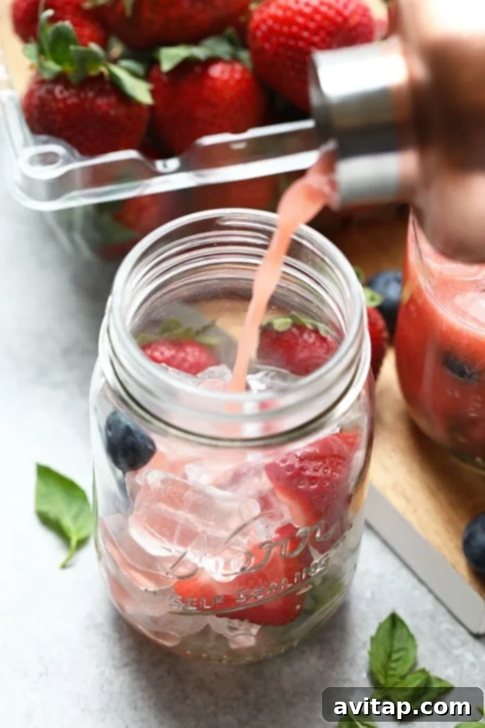 This Strawberry Basil Kombucha Mocktail is a refreshing summer drink that everyone will love! Not only does it taste amazing, but it supports a healthy gut and is packed with vitamins all at the same time.