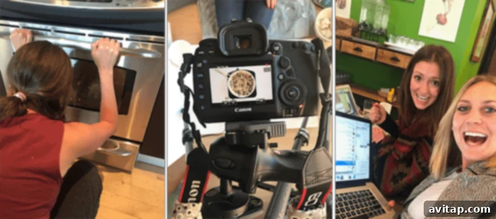 Linley's hands at work, expertly styling food for a photoshoot at Fit Foodie Finds HQ.