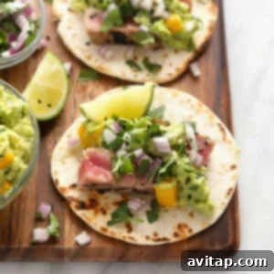 Ahi Tuna Tacos Ahi Tuna Tacos with Mango Guacamole