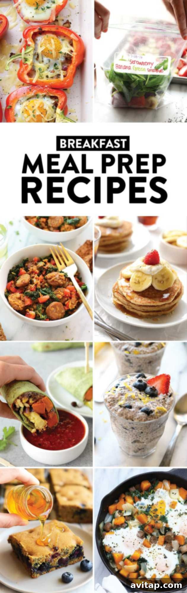 Fuel your day right with easy and healthy meal prep breakfast recipes, designed to provide consistent nutrition on busy mornings.