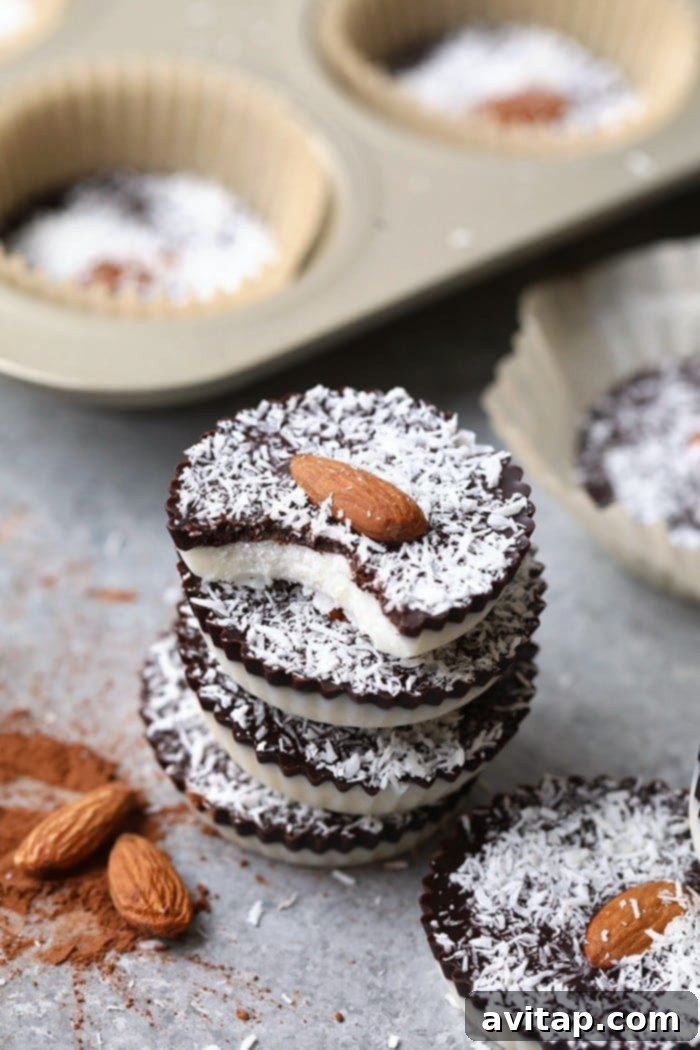 almond joy coconut butter cups
