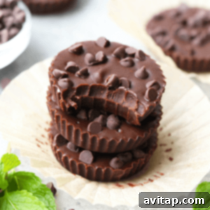 Mint Chocolate Almond Butter Cups 6 Healthy Thin Mint Almond Butter Cups!