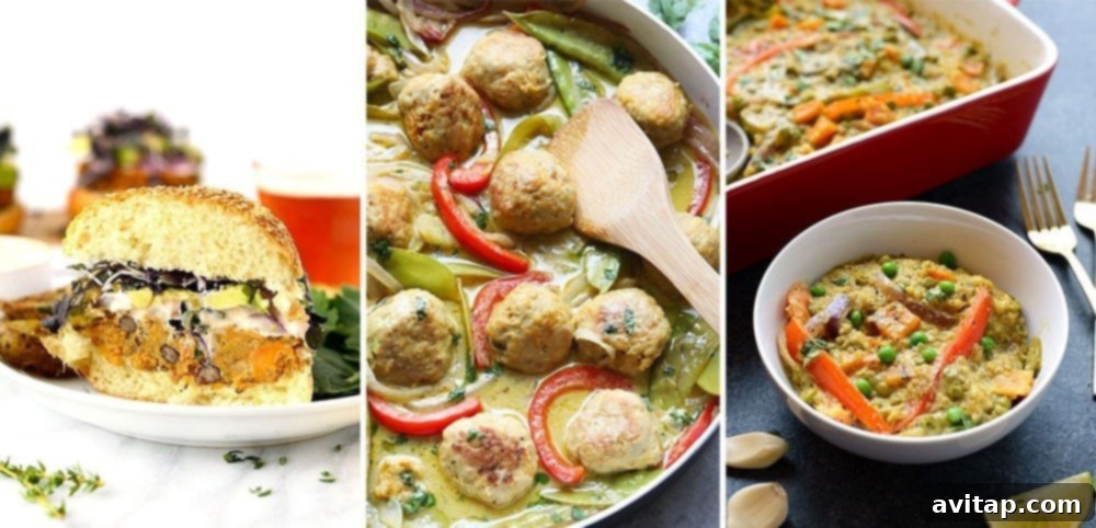 Sweet Potato Dinner Ideas Sweet potato dinner recipes such as casseroles, tacos, and burgers.