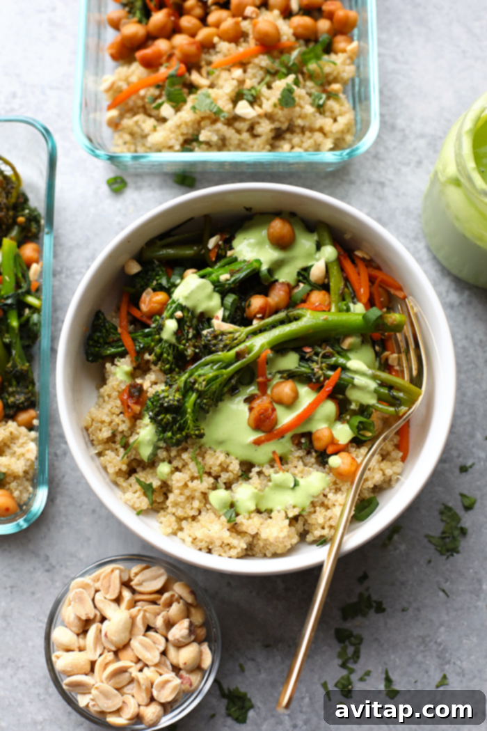 Vegetarian Kung Pao Quinoa Bowls.