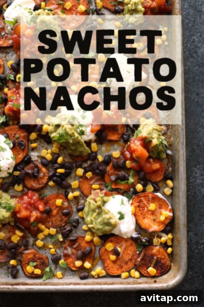 Make yourself some nachos made from REAL FOOD. These Southwestern Sweet Potato Nachos are perfect for game day or any week night dinner! Wholesome vegan Southwestern sweet potato nachos for game day or dinner
