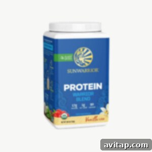 Sun Warrior Organic Protein Powder.