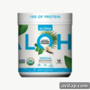 Aloha Organic Protein Powder.
