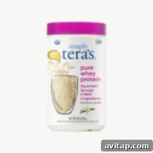 Simply Tera's Whey Protein Powder.
