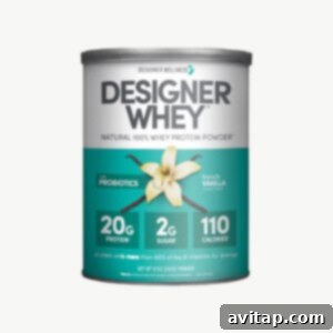 Designer Whey Protein Powder.