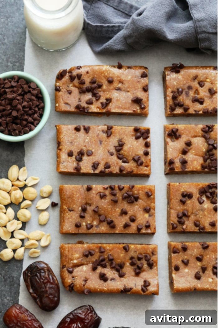 Variety of homemade Larabar flavors ready for snacking.